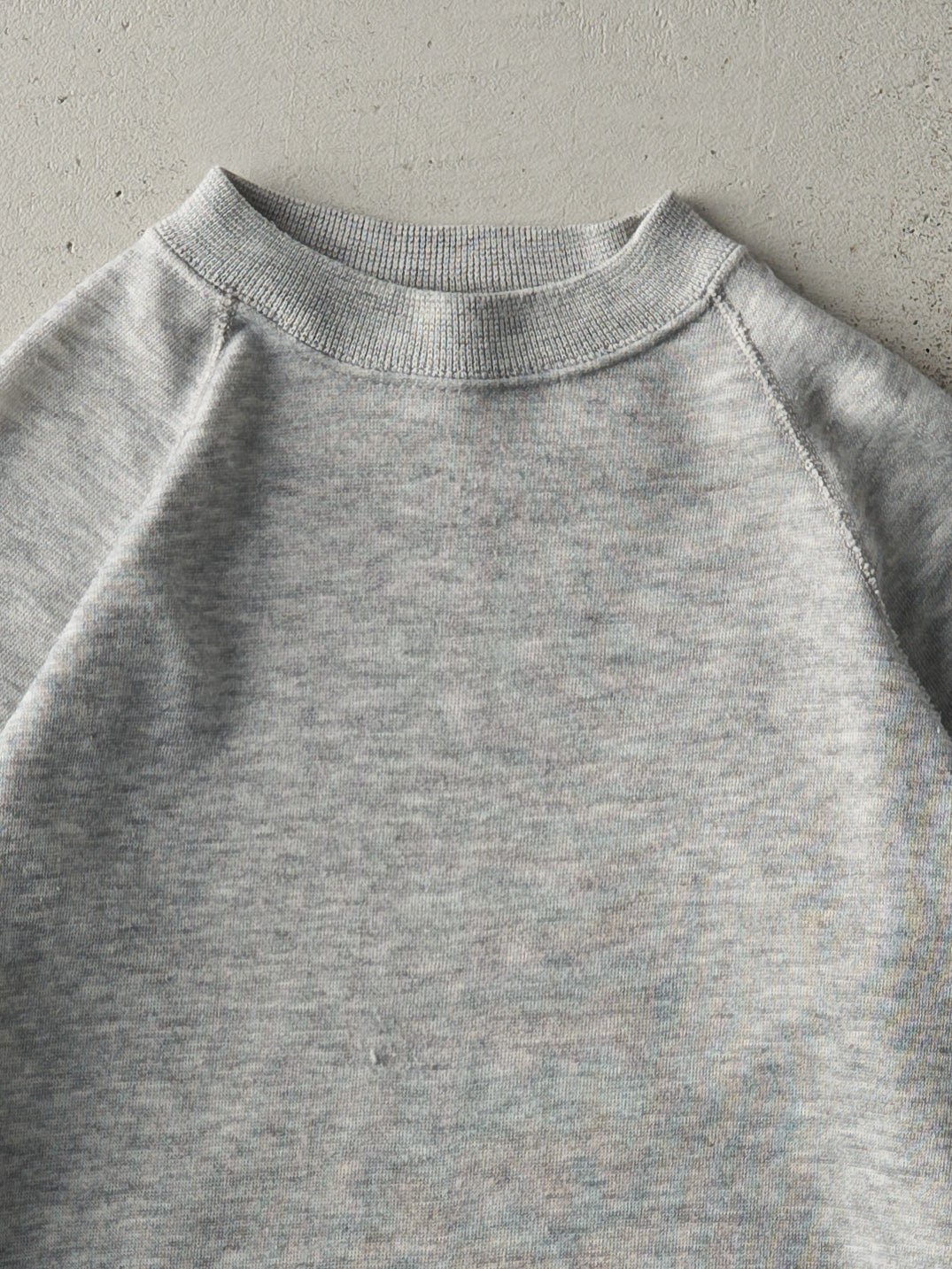 Vintage 80s Heather Grey Blank Crewneck (S)
