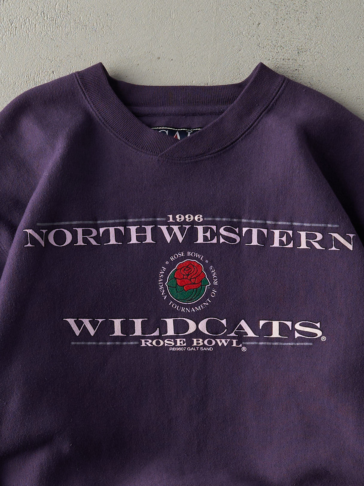 Vintage 96' Purple North Western Wildcats Rose Bowl Crewneck (M)