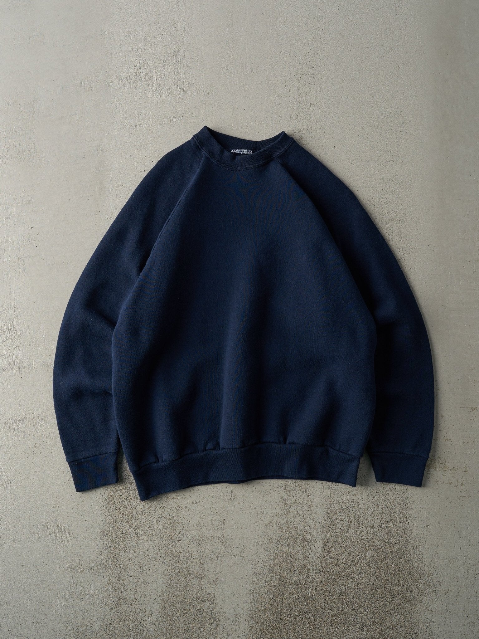 Vintage 80s Navy Blue Blank Crewneck (M)