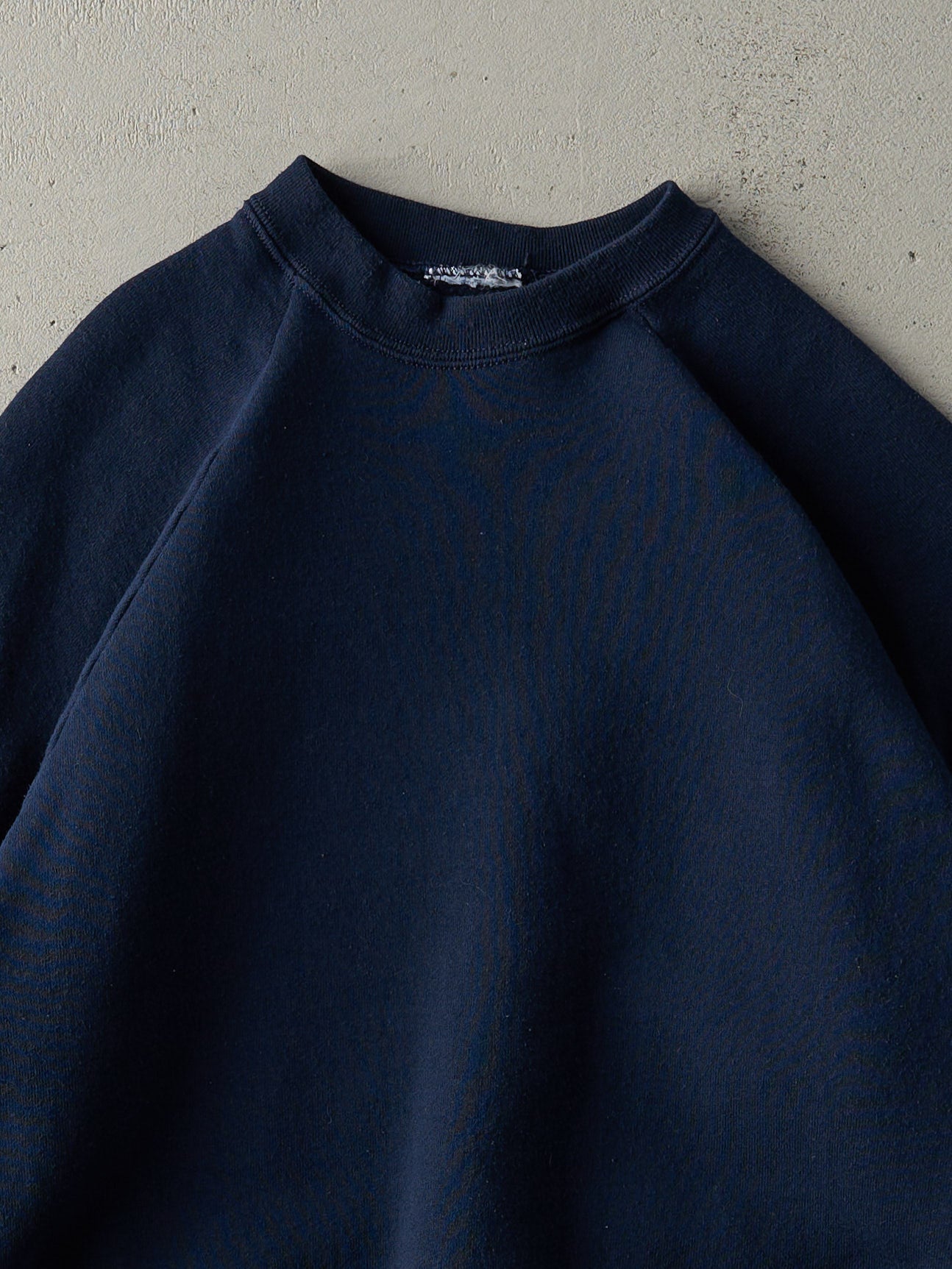 Vintage 80s Navy Blue Blank Crewneck (M)
