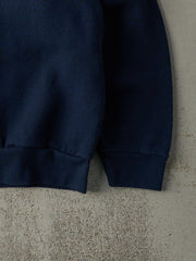 Vintage 80s Navy Blue Blank Crewneck (M)