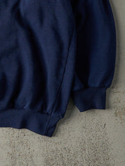 Vintage 80s Navy Blue Embroidered Adidas Boxy Crewneck (M)