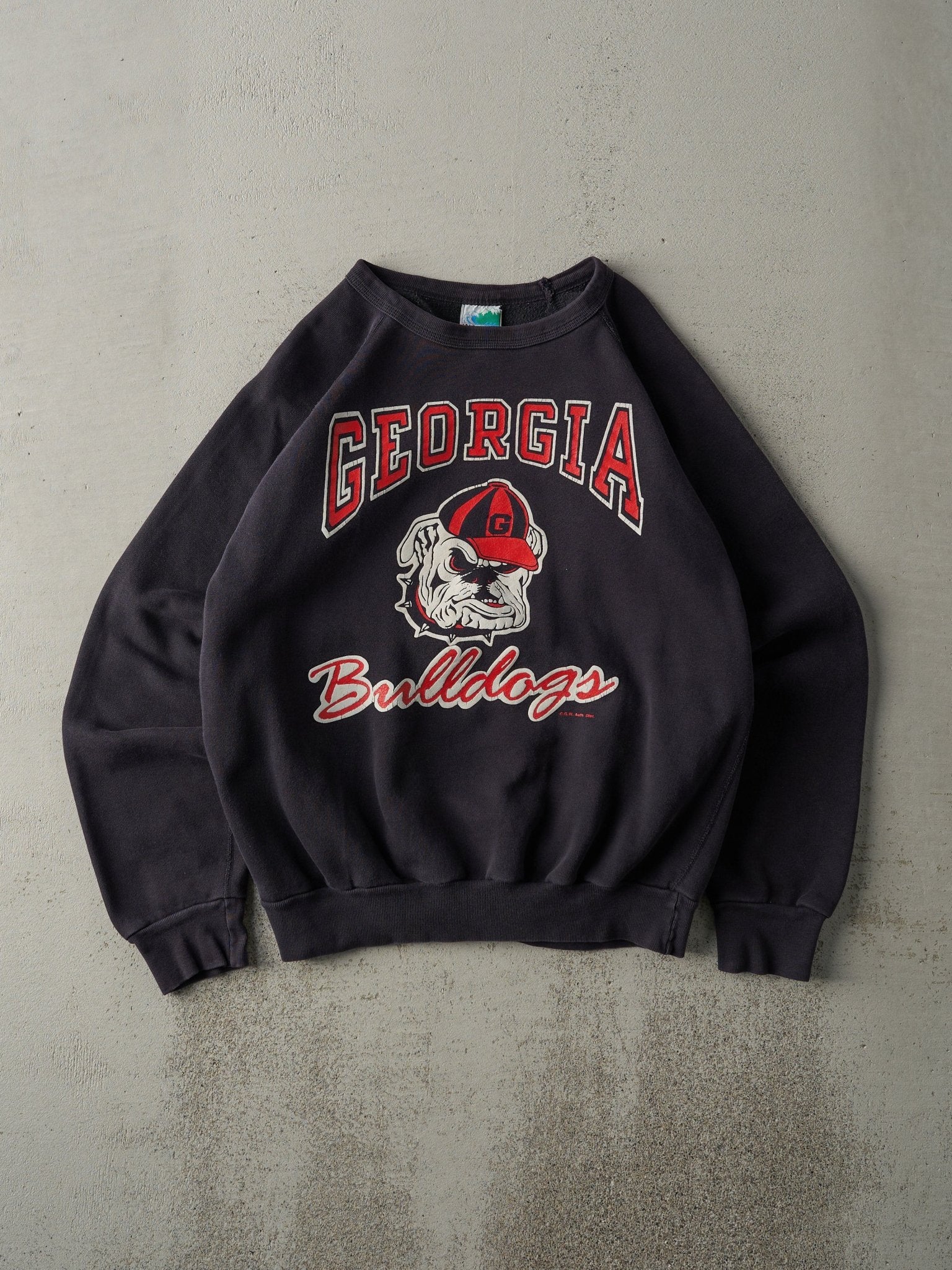 Vintage 90s Black Georgia Bulldogs Crewneck (M)