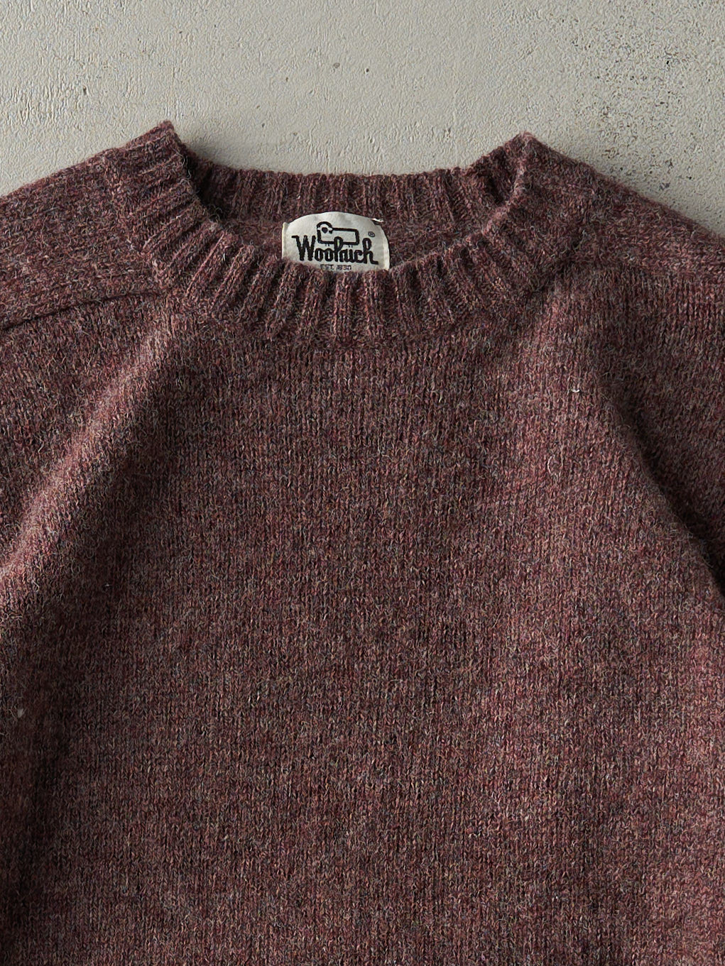 Vintage 80s Burgundy Woolrich Knit Pullover (M)