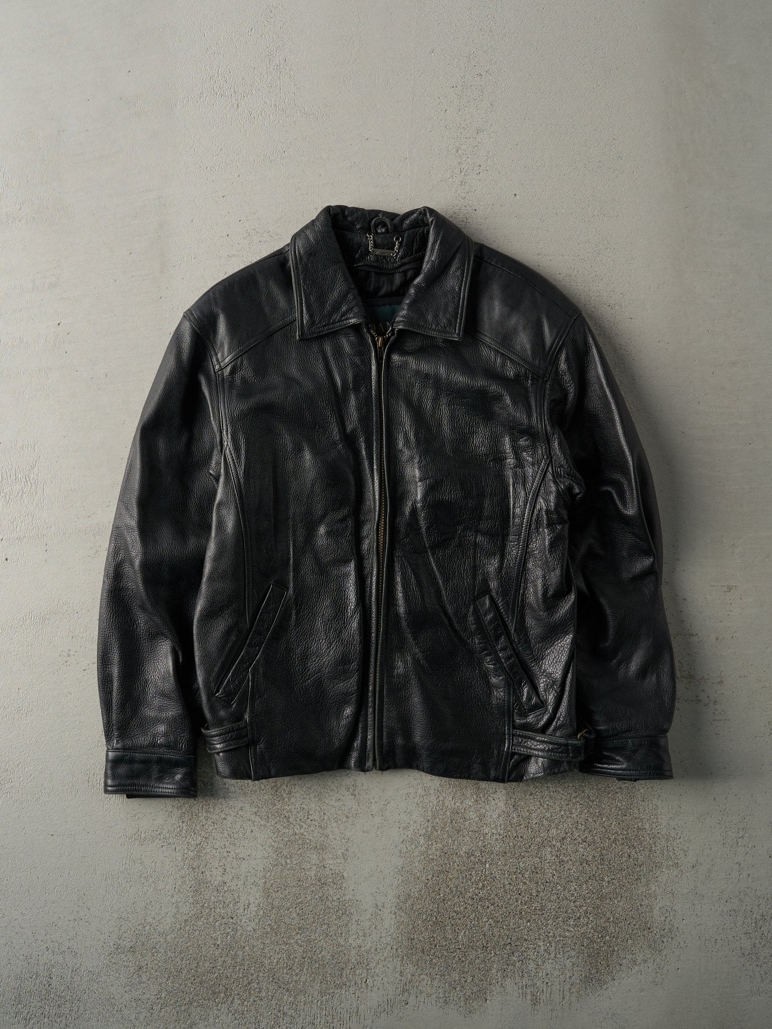Vintage 90s Black Danier Leather Jacket (S)