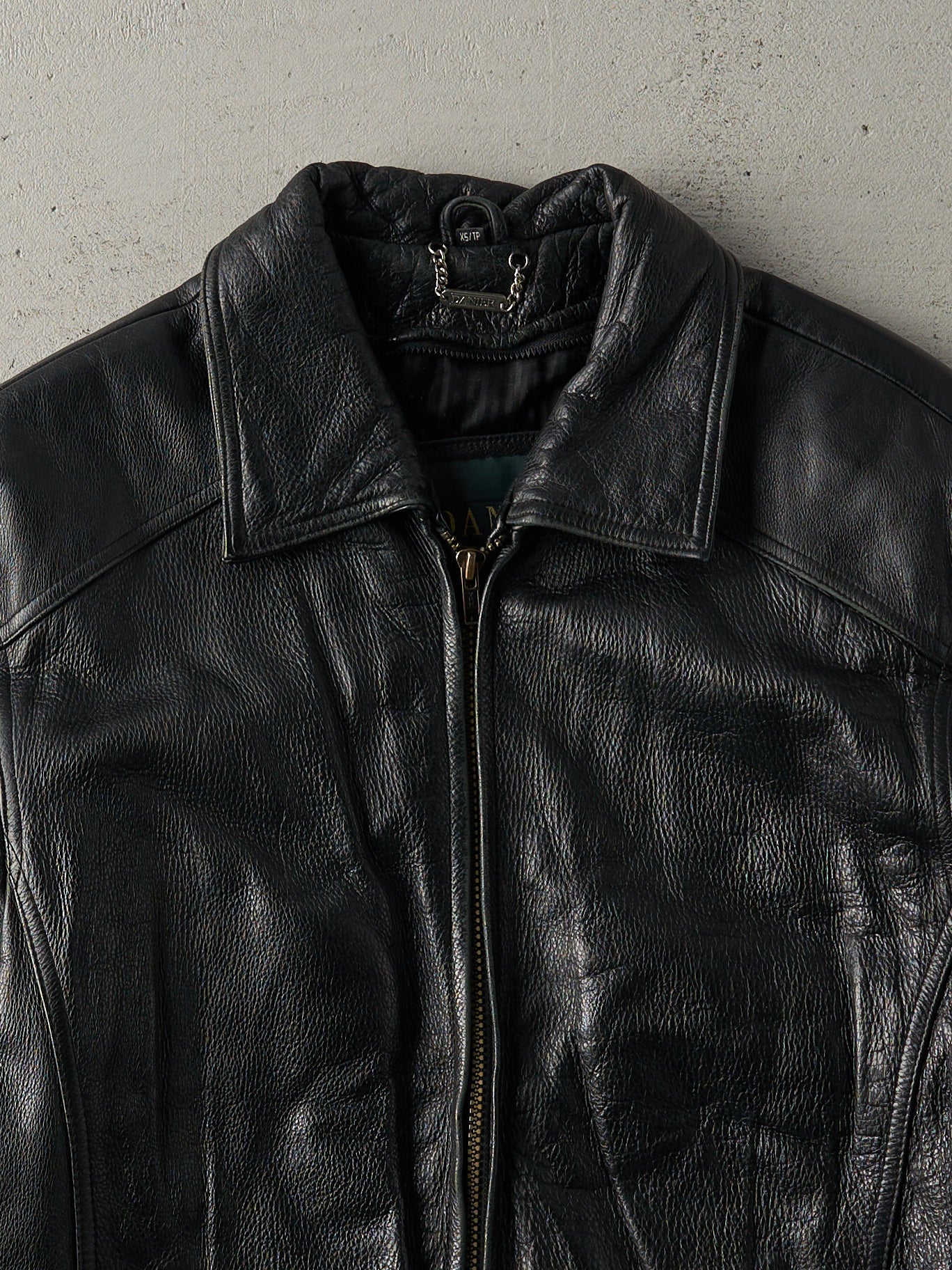 Vintage 90s Black Danier Leather Jacket (S)