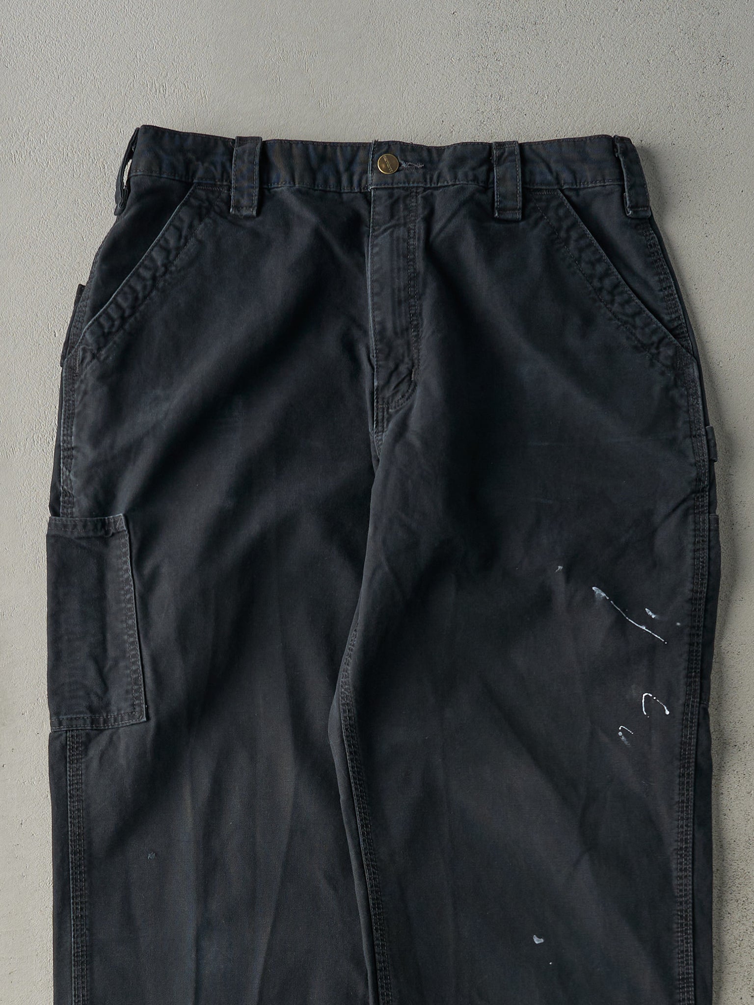 Vintage Y2K Black Carhartt Light Weight Carpenter Pants (33x33.5)