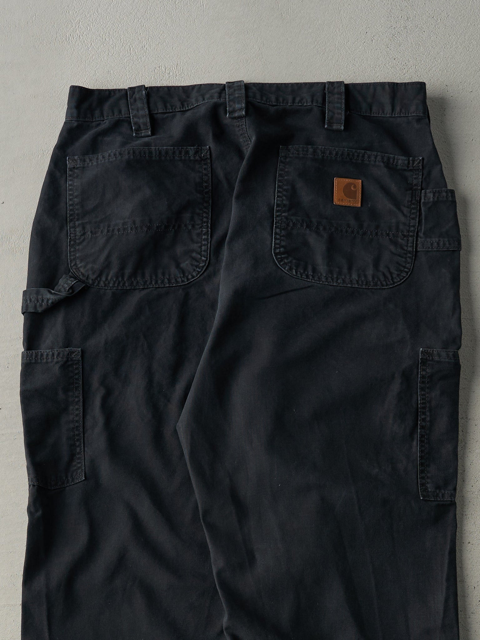 Vintage Y2K Black Carhartt Light Weight Carpenter Pants (33x33.5)