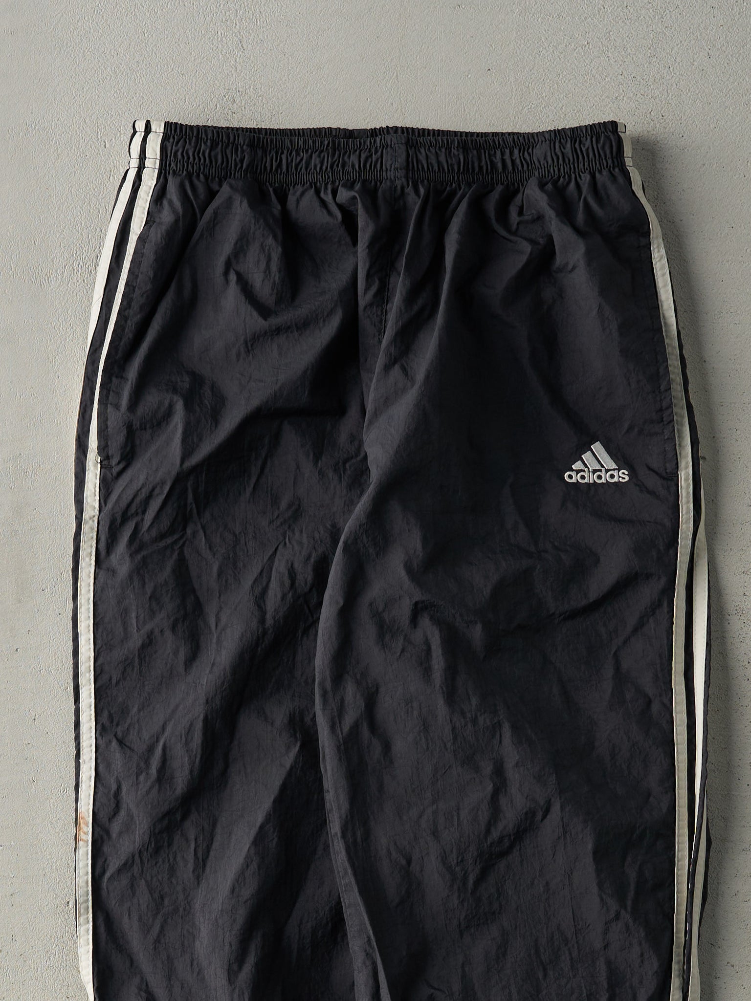 Vintage 90s Black Adidas Track Pants (28x29.5)