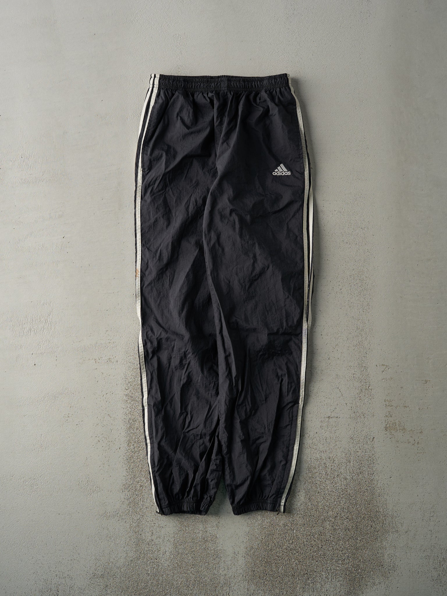 Vintage 90s Black Adidas Track Pants (28x29.5)