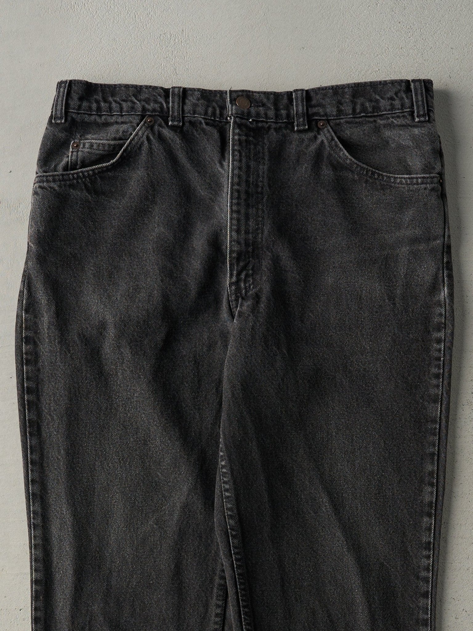 Vintage 90s Faded Black Levi's 619 Orange Tab Denim Pants (34x30.5)