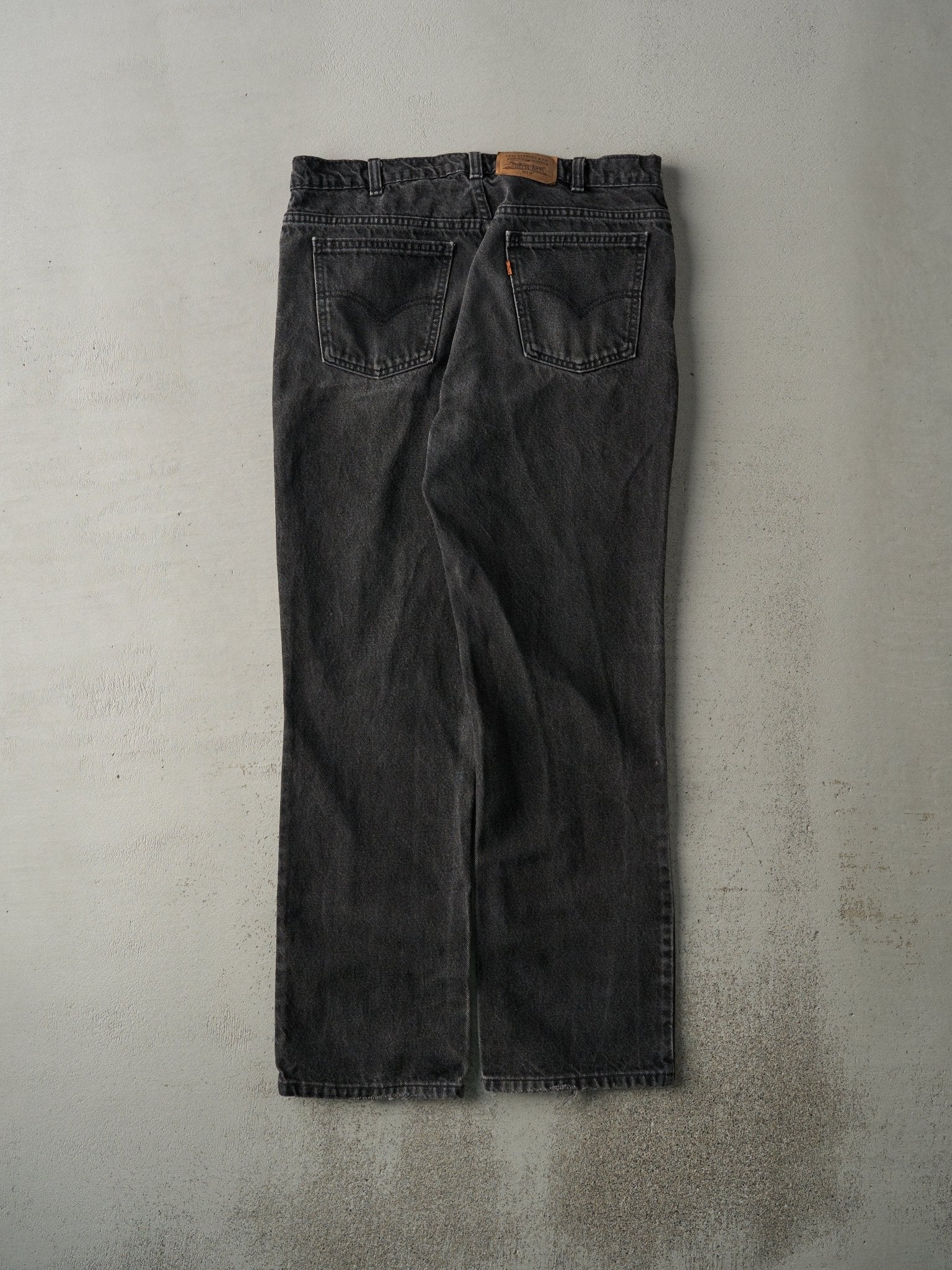 Vintage 90s Faded Black Levi's 619 Orange Tab Denim Pants (34x30.5)