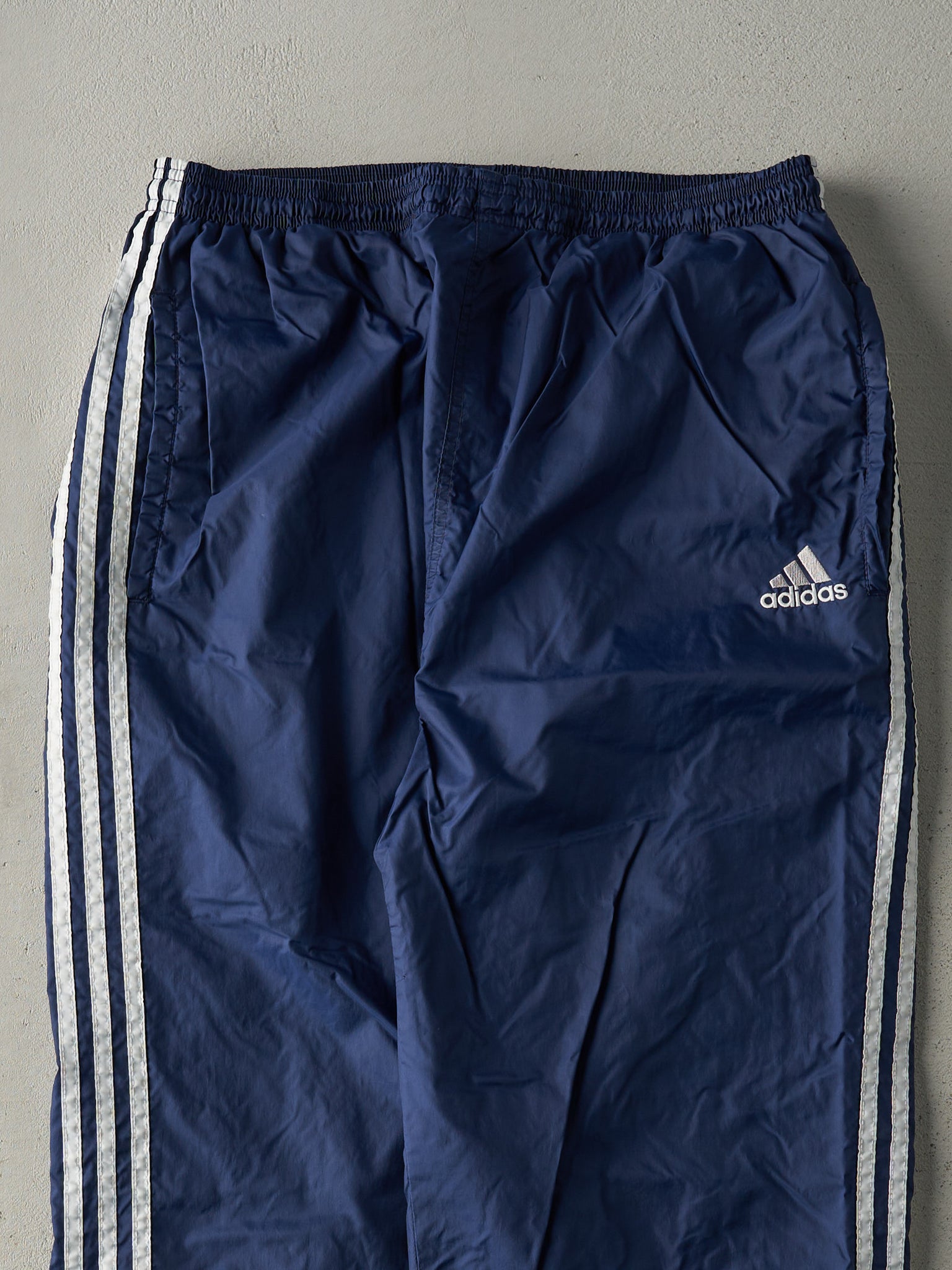 Vintage 90s Navy Blue Adidas Track Pants (32x31)