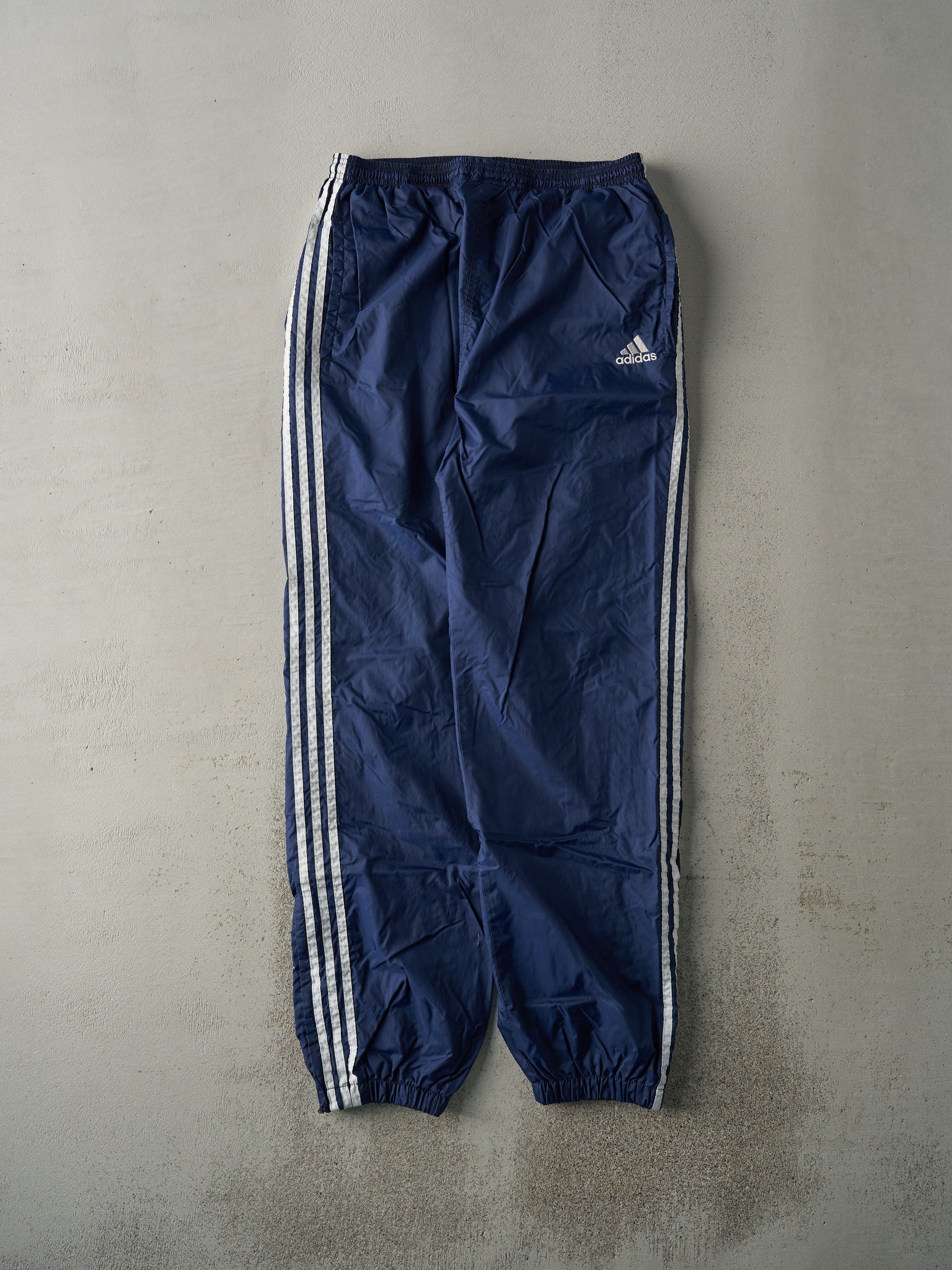 Vintage 90s Navy Blue Adidas Track Pants (32x31)