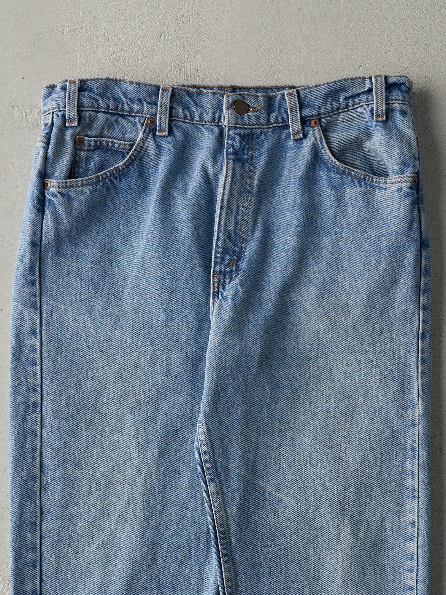 Vintage 90s Light Wash Levi's 505 Orange Tab Jeans (34x29.5)