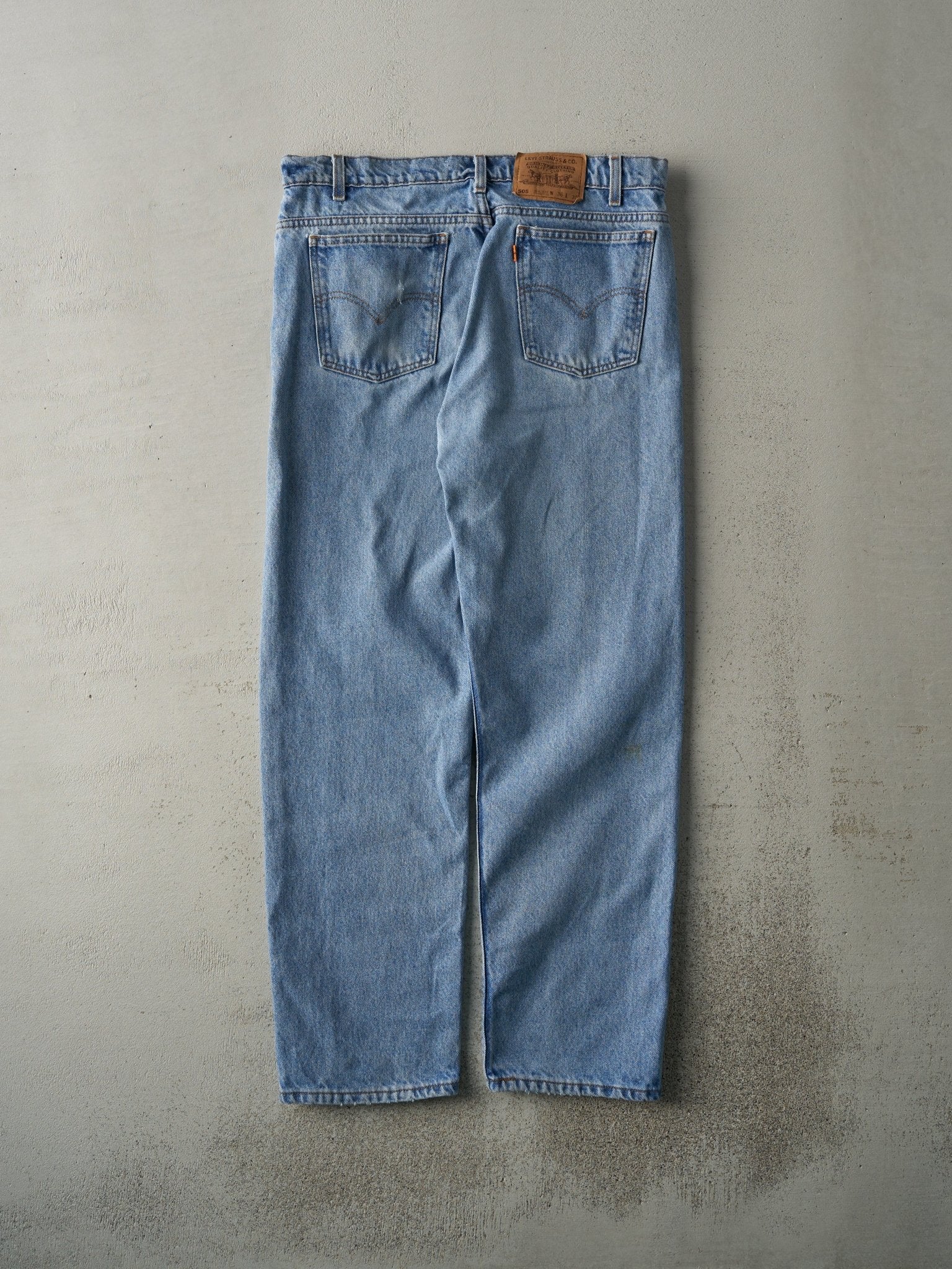Vintage 90s Light Wash Levi's 505 Orange Tab Jeans (34x29.5)