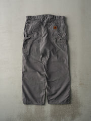 Vintage Y2K Grey Loose Fit Carhartt Light Weight Carpenter Pants (35x29)