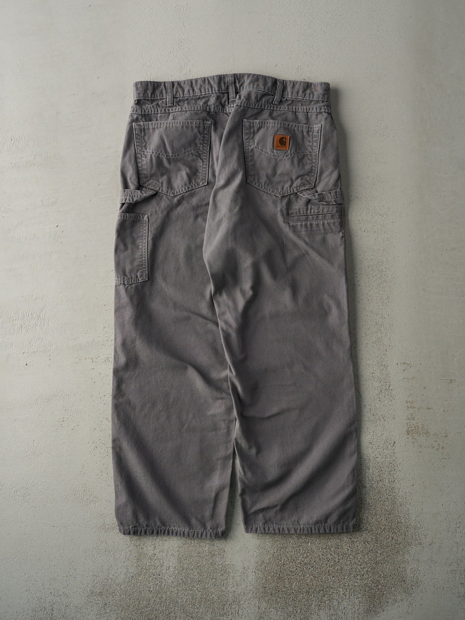 Vintage Y2K Grey Loose Fit Carhartt Light Weight Carpenter Pants (35x29)