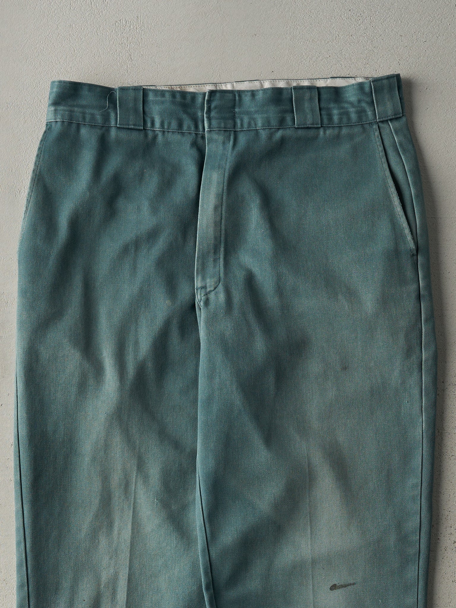 Vintage 90s Washed Green Dickies 874 Work Pants (33x31)