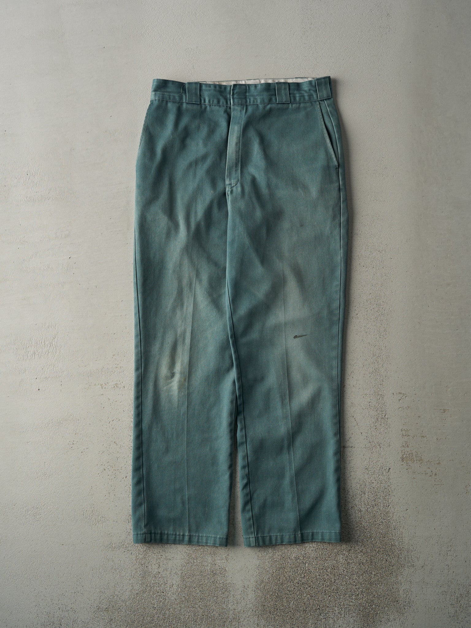 Vintage 90s Washed Green Dickies 874 Work Pants (33x31)