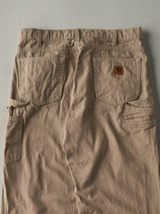 Vintage Y2K Beige Carhartt Light Weight Carpenter Pants (35x33)