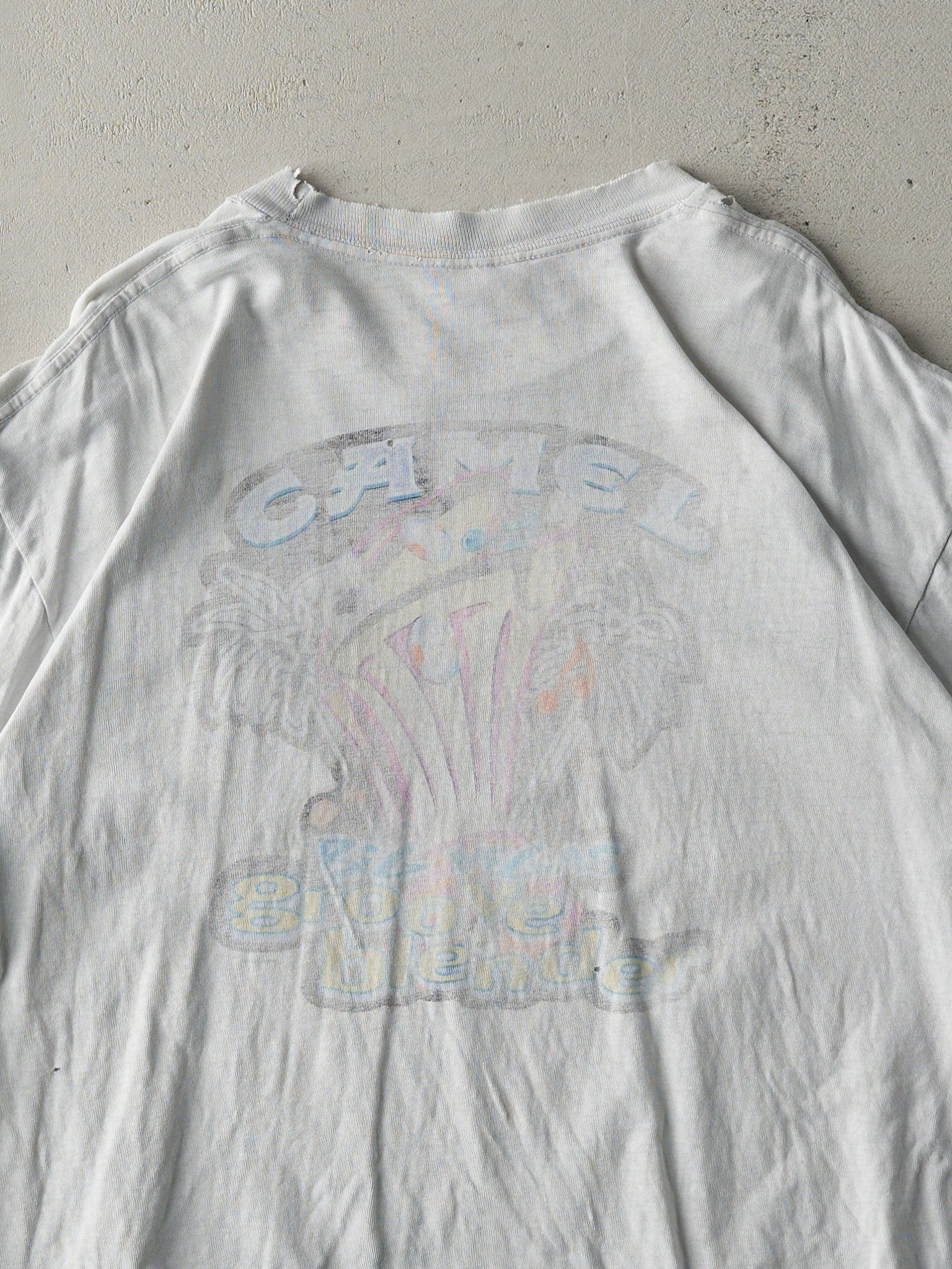 Vintage 80s Faded White Camel Big Vegas Groove Blender Pocket Tee (M/L)