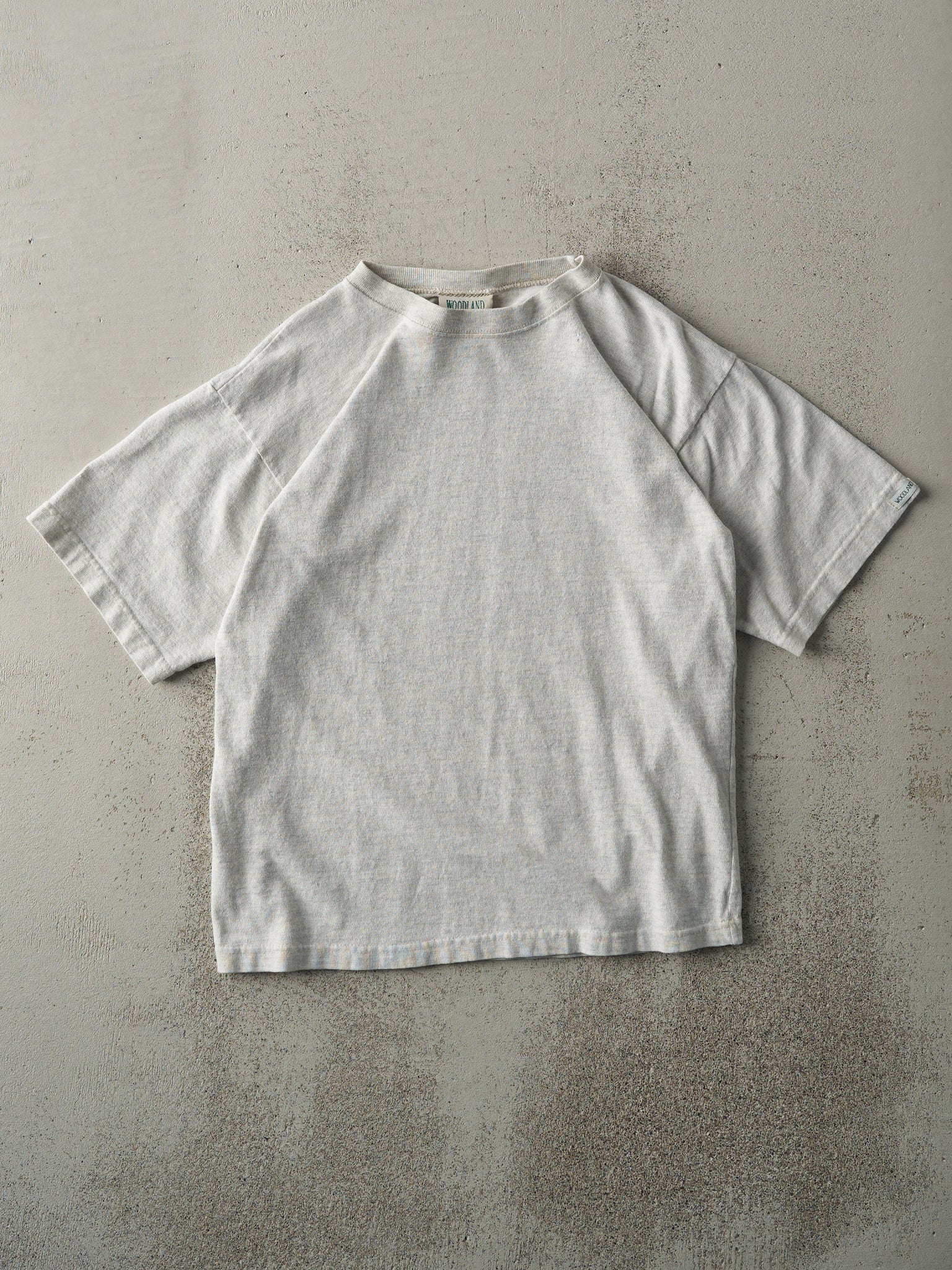 Vintage 90s Heather Grey Blank Tee (S)