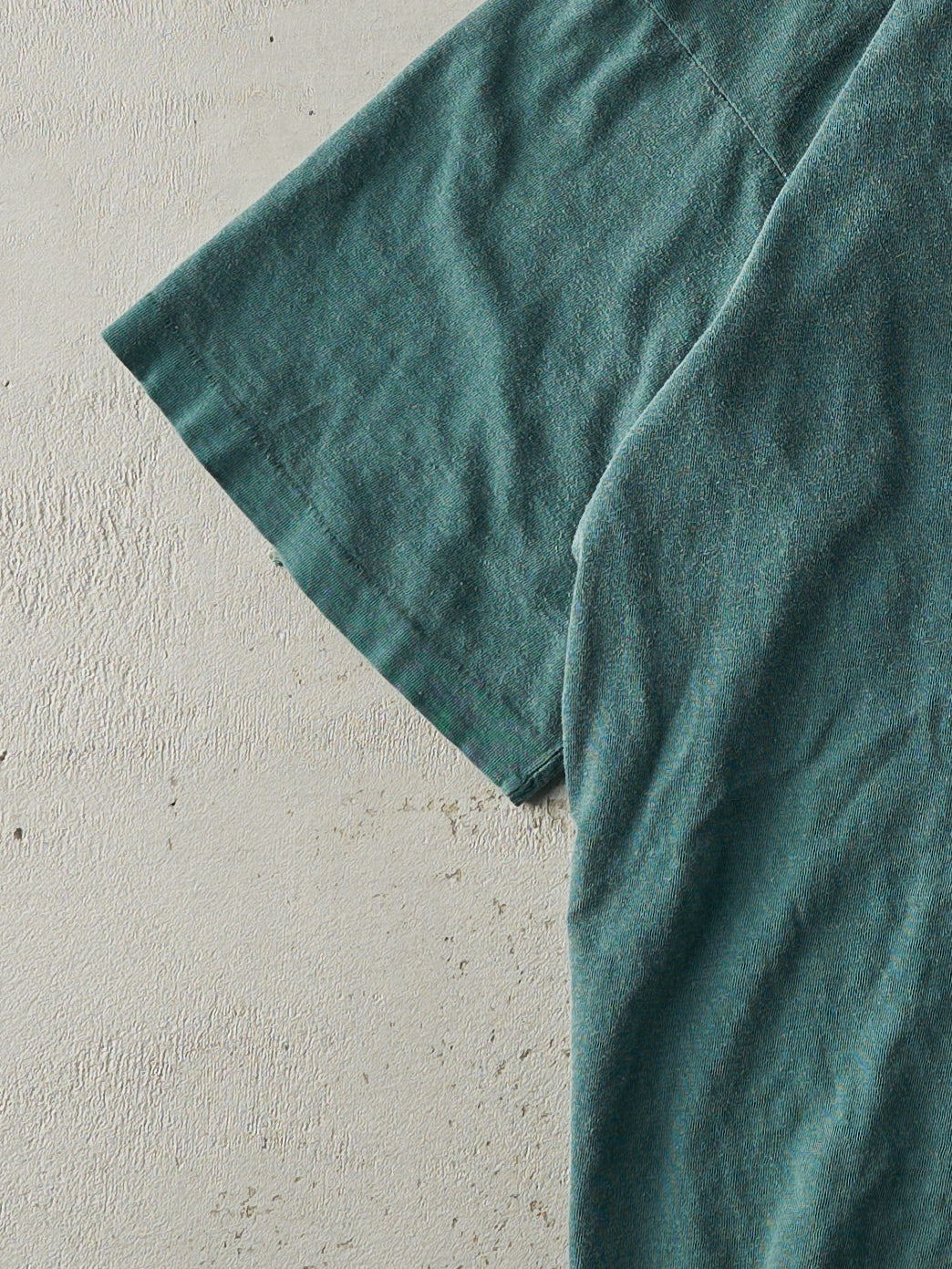 Vintage 90s Washed Green Blank Tee (M)