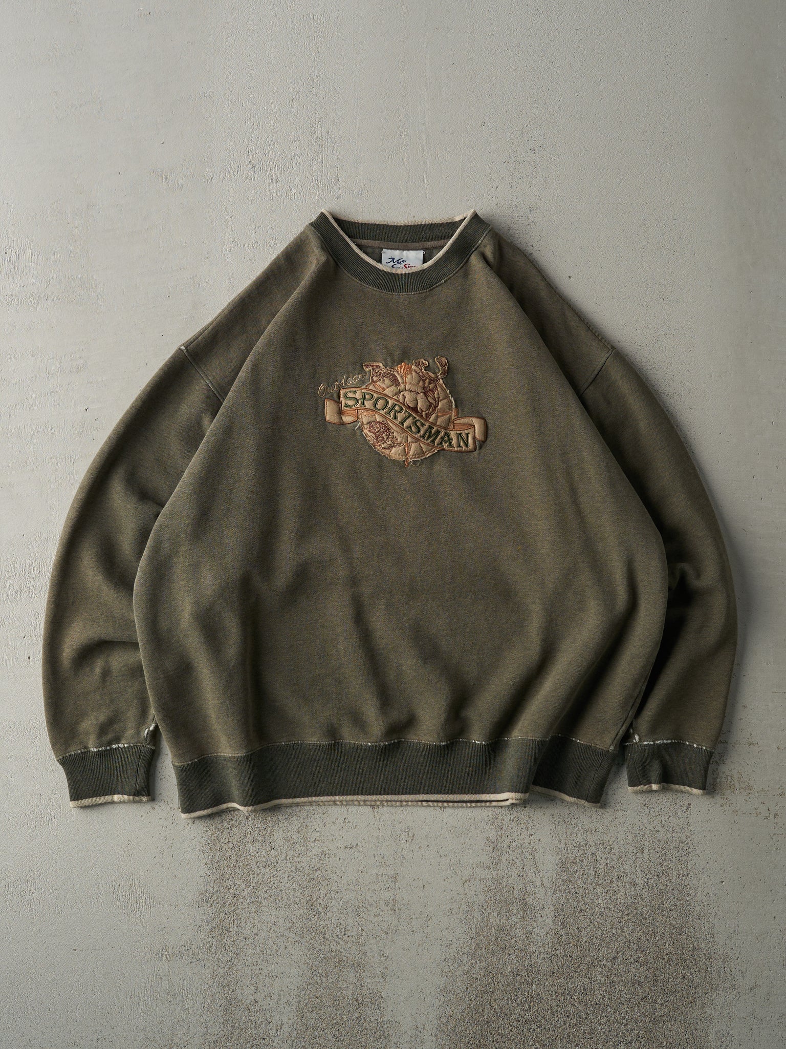 Vintage 90s Green Outdoor Sportsman Boxy Crewneck (XL)