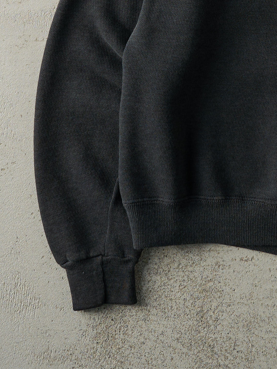 Vintage 90s Faded Black Blank Crewneck (S/M)