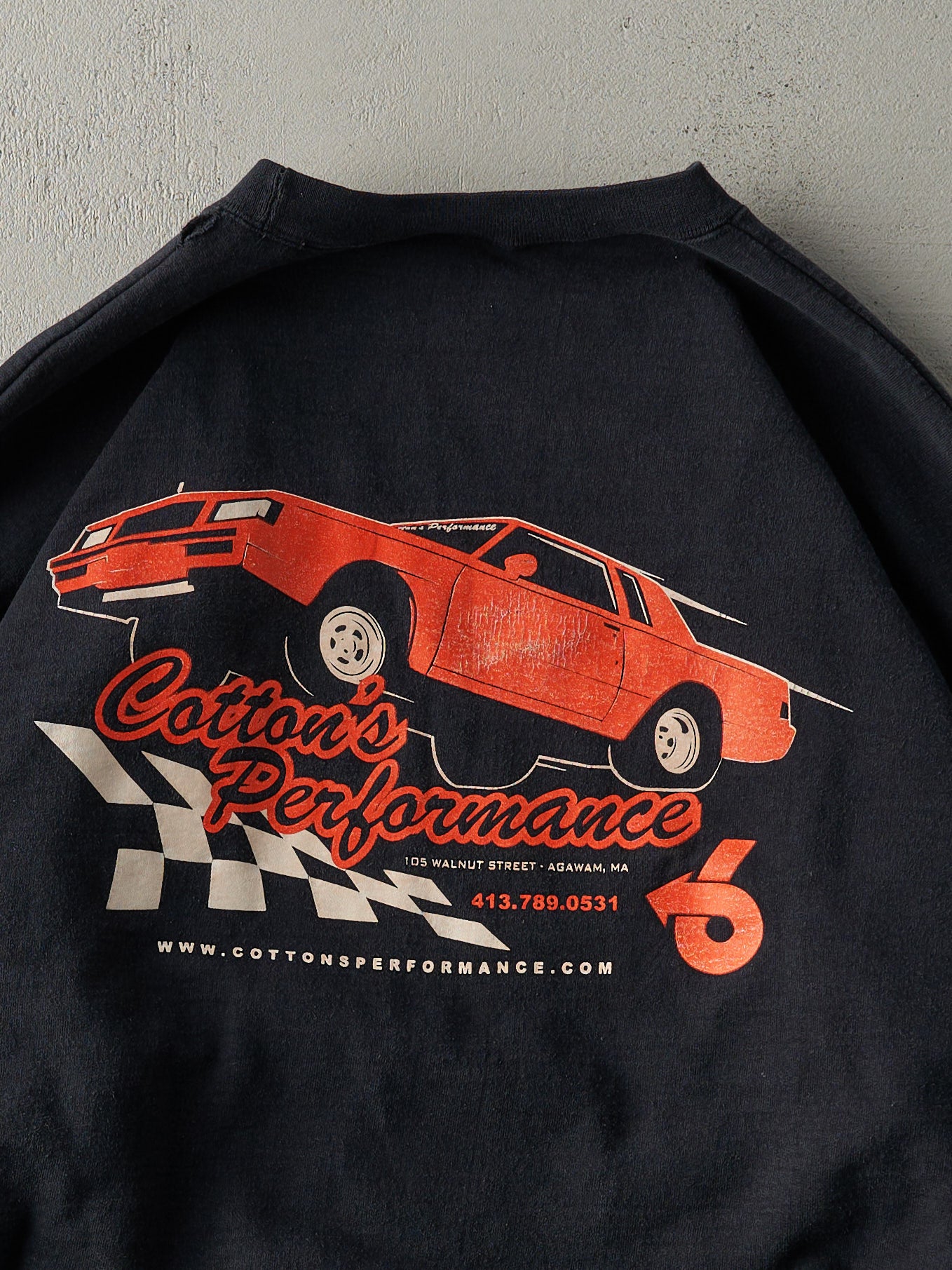 Vintage 90s Black Cotton's Performance Racing Crewneck (XL/XXL)