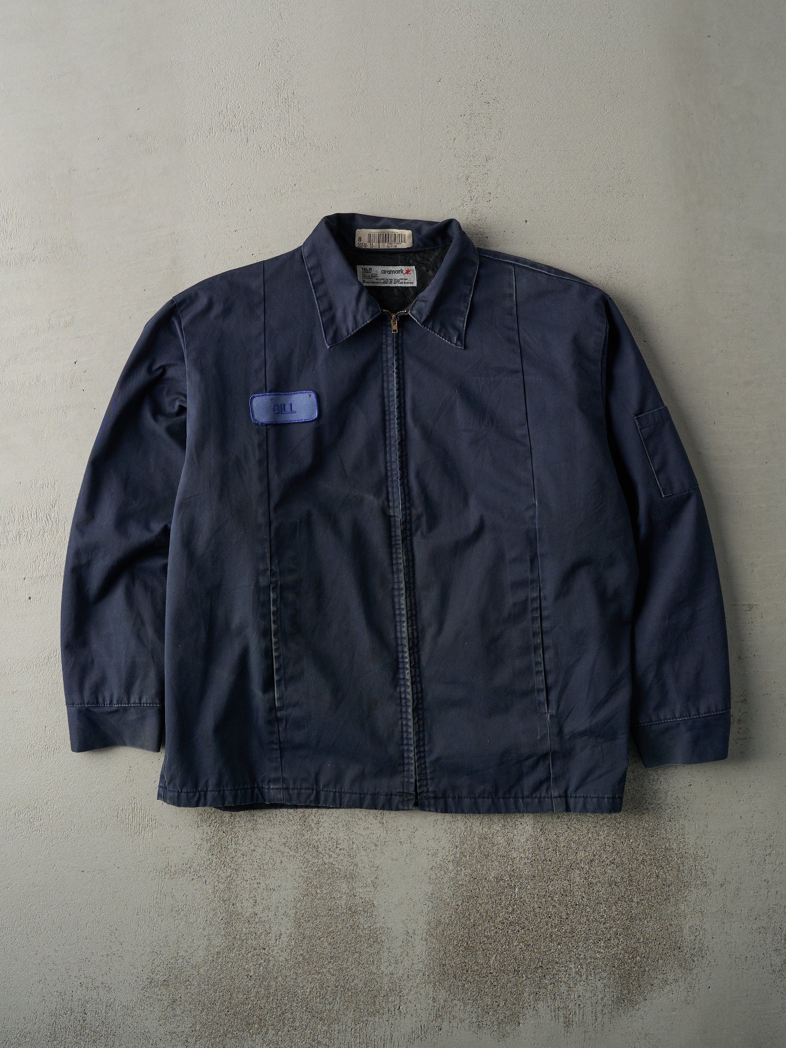 Vintage 90s Navy Blue Bill Work Jacket (L)