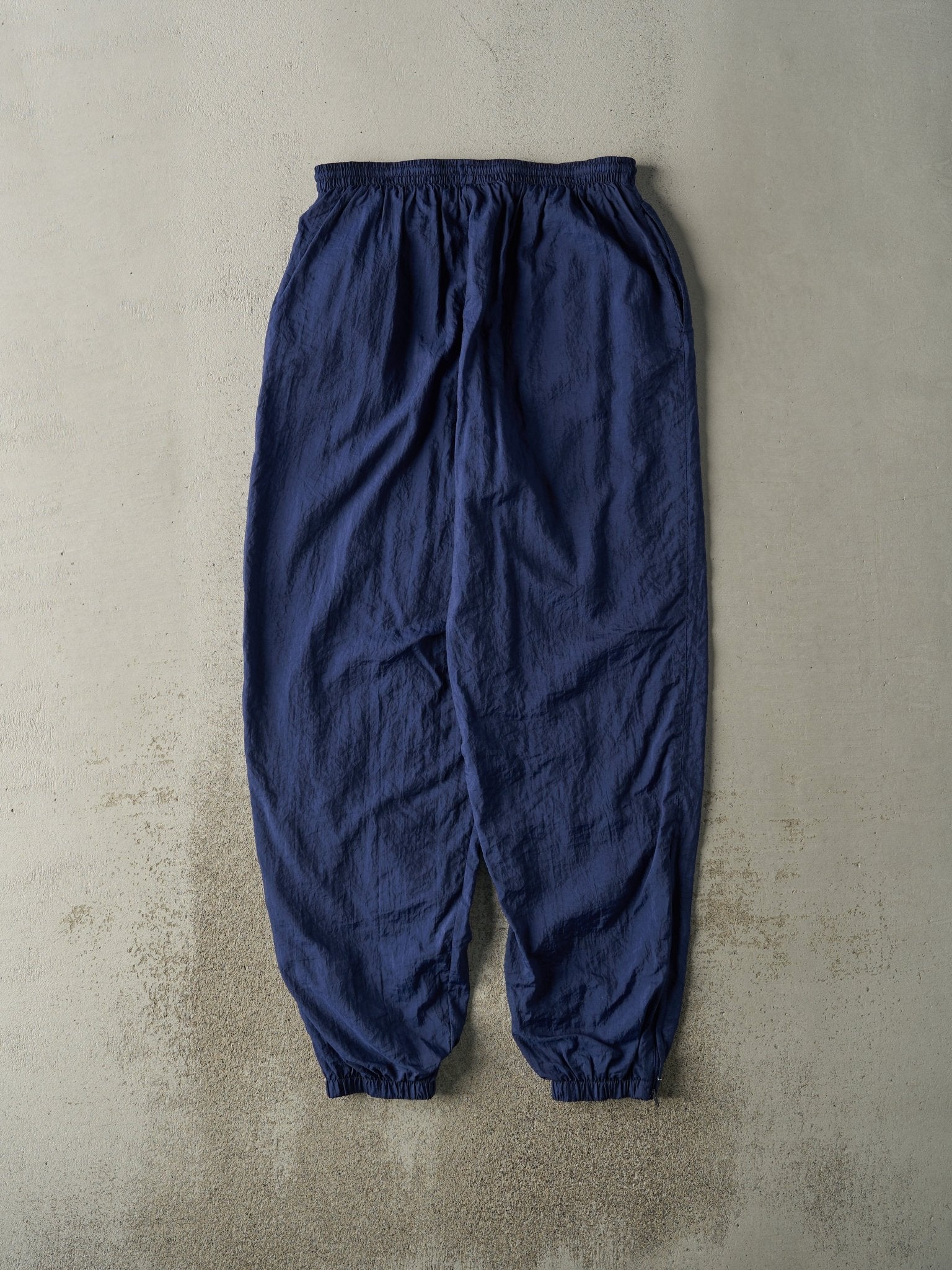 Vintage 90s Navy Blue Nike Windbreaker Pants (31x32.5)