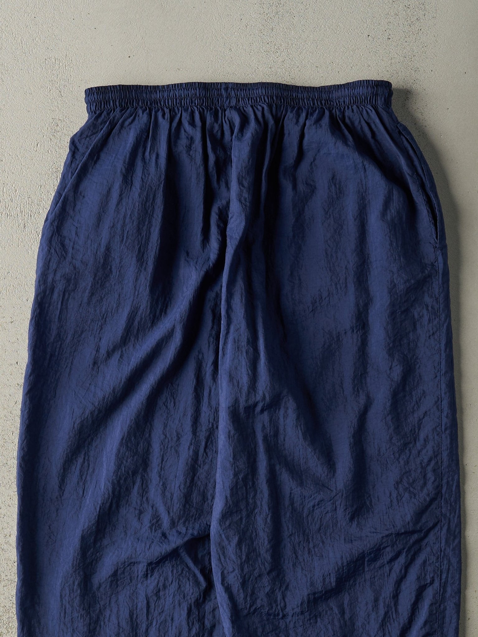 Vintage 90s Navy Blue Nike Windbreaker Pants (31x32.5)