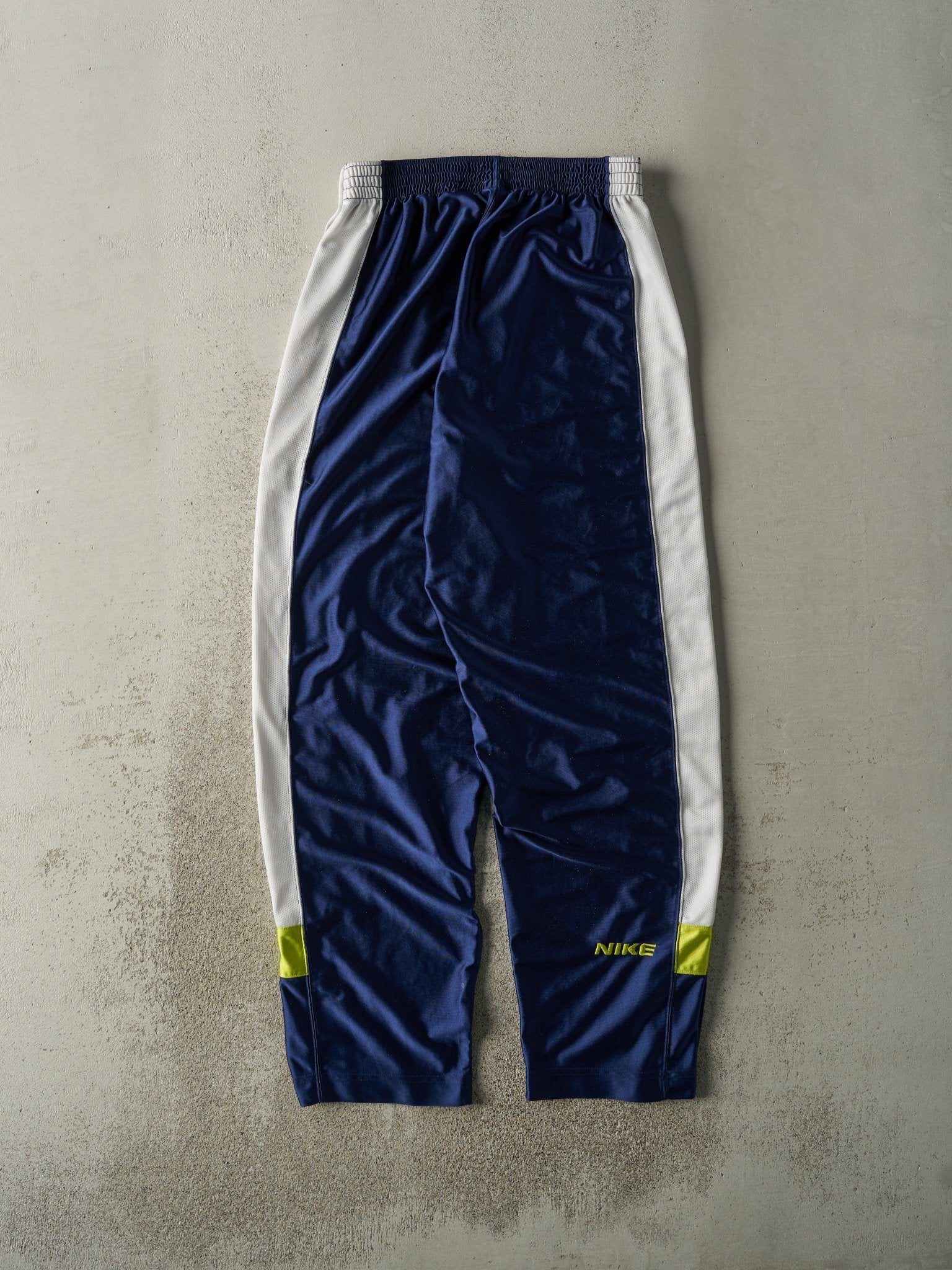 Vintage 90s Navy Blue Nike Tear Away Track Pants (29x34)