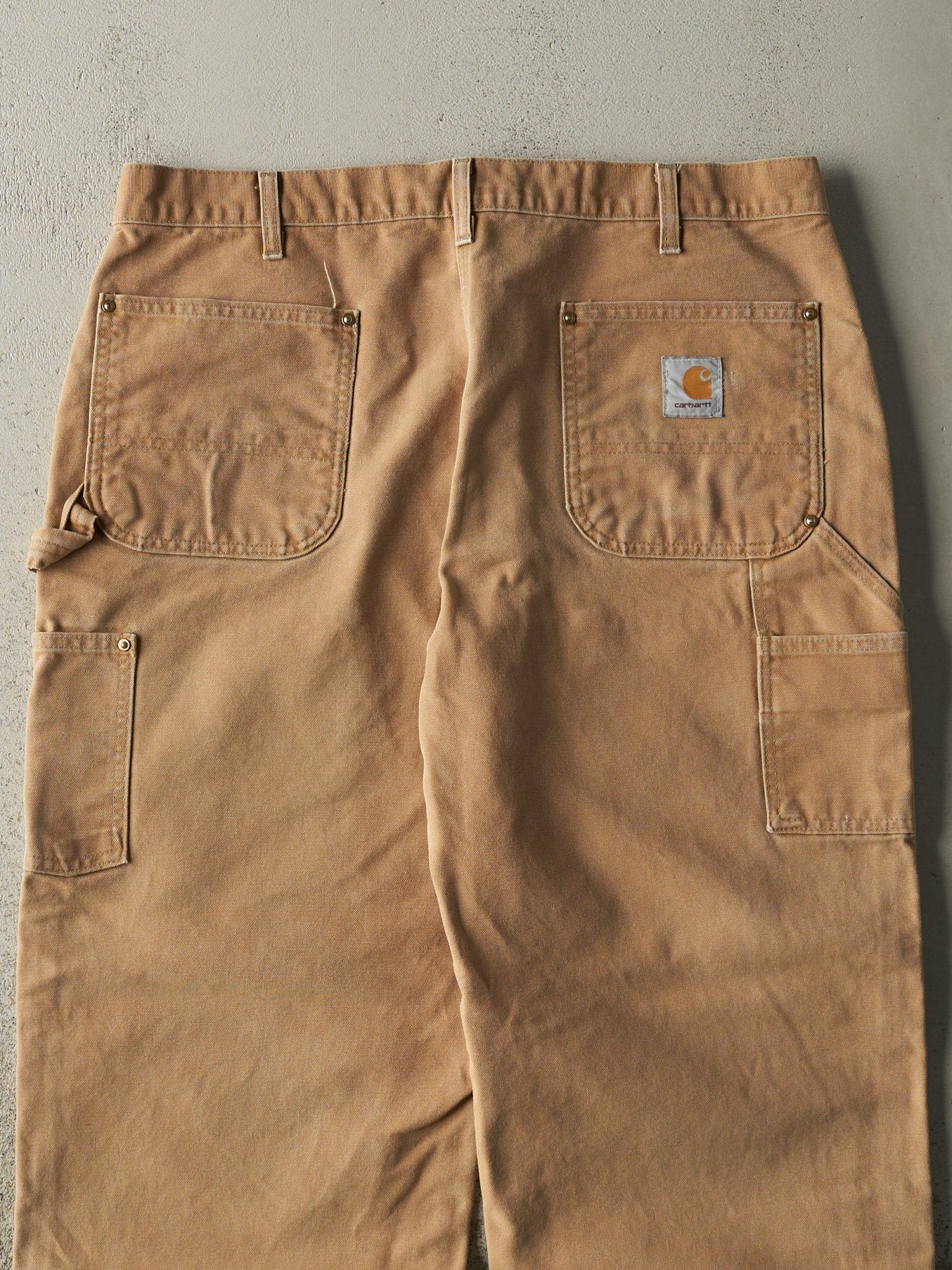 Vintage 90s Camel Carhartt Double Knee Carpenter Pants (37x29.5)