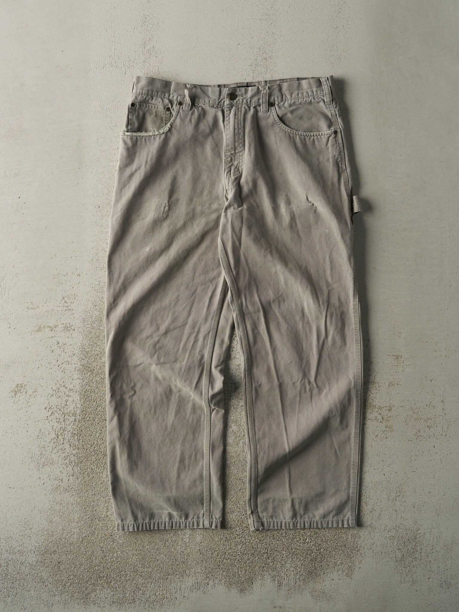 Vintage Y2K Grey Dakota Lightweight Carpenter Pants (36x29.5)