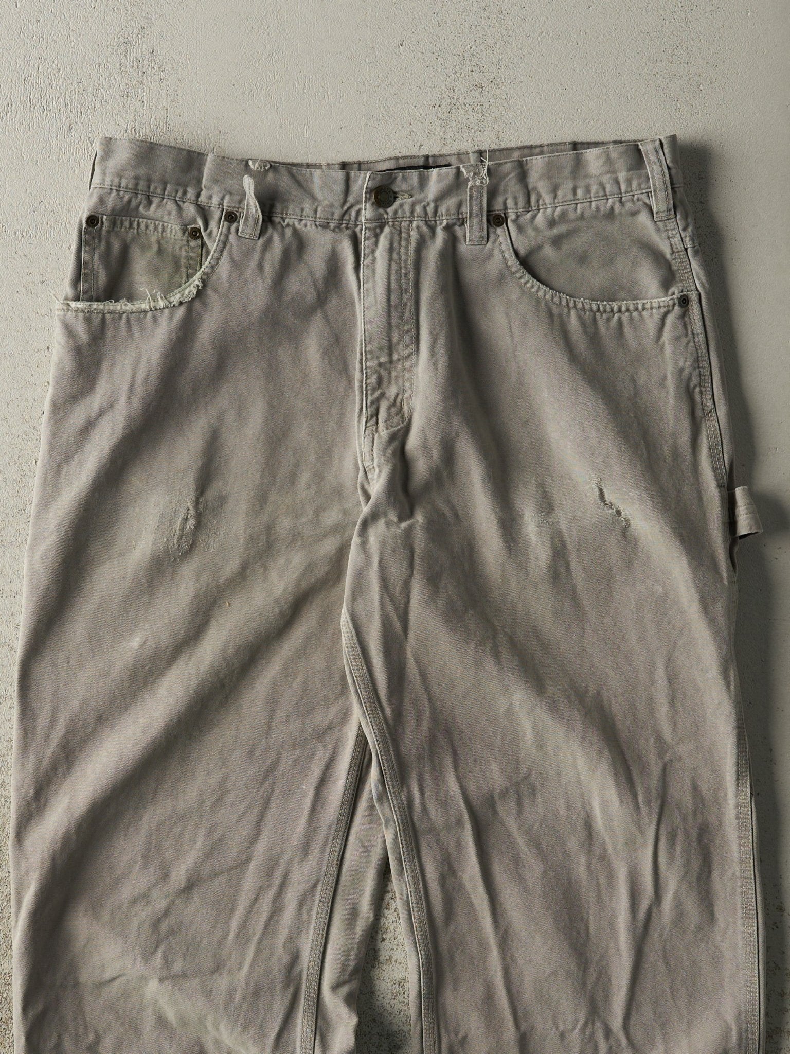 Vintage Y2K Grey Dakota Lightweight Carpenter Pants (36x29.5)