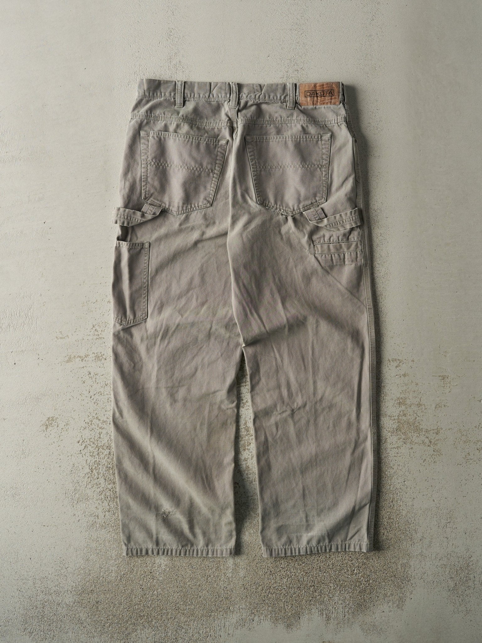 Vintage Y2K Grey Dakota Lightweight Carpenter Pants (36x29.5)