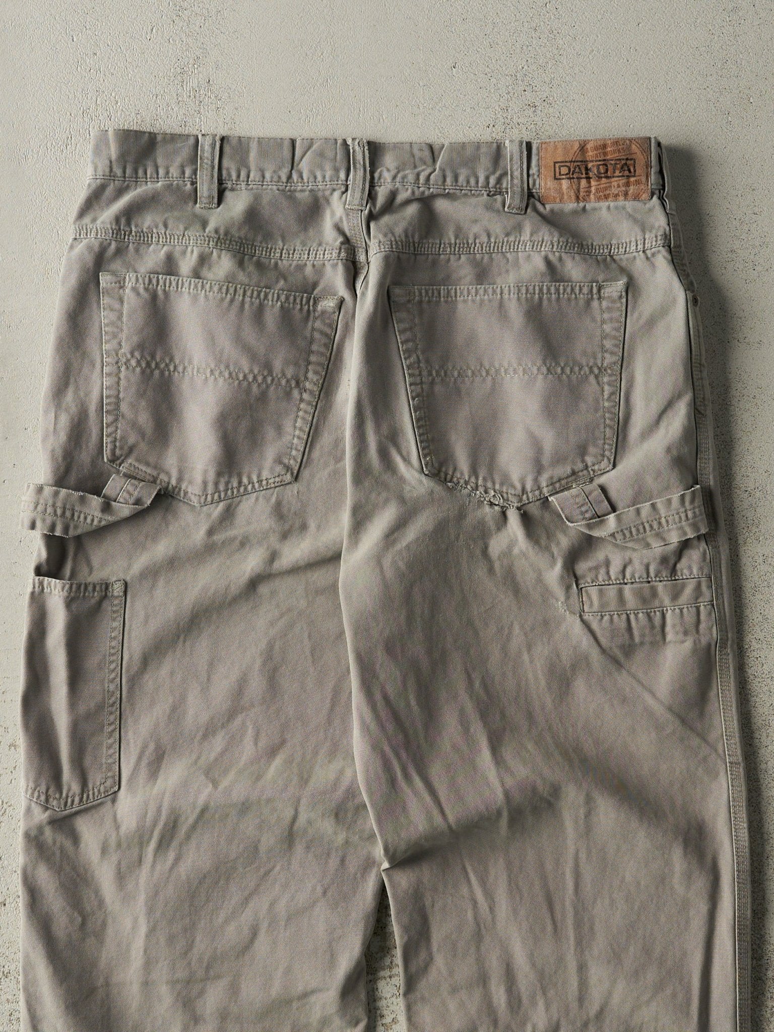 Vintage Y2K Grey Dakota Lightweight Carpenter Pants (36x29.5)