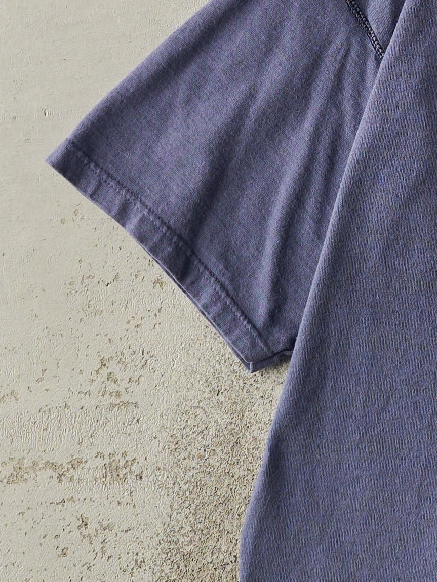 Vintage 90s Washed Blue Blank Tee (M/L)