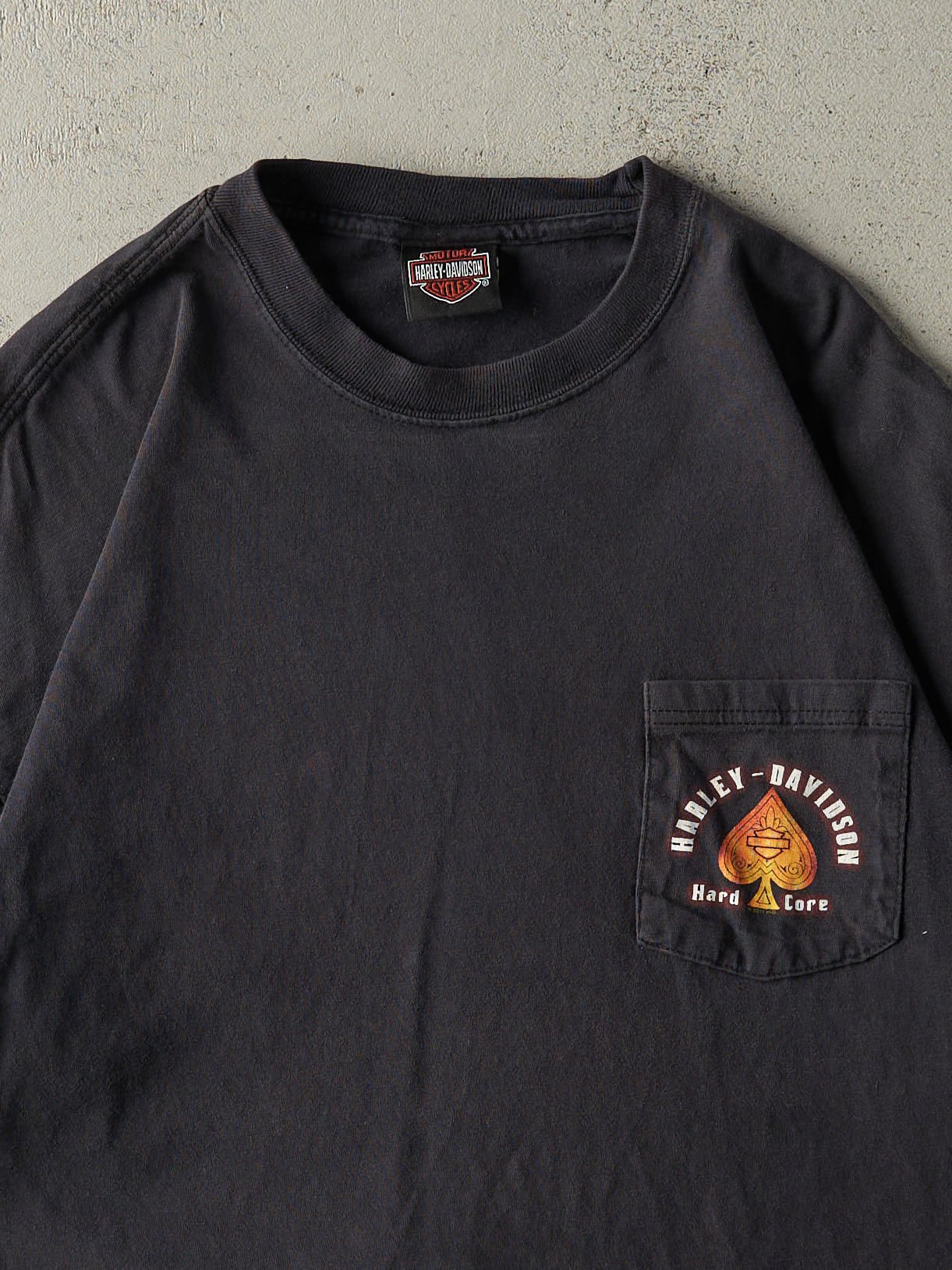 Vintage 11' Faded Black South Carolina Harley Davidson Pocket Tee (M/L)