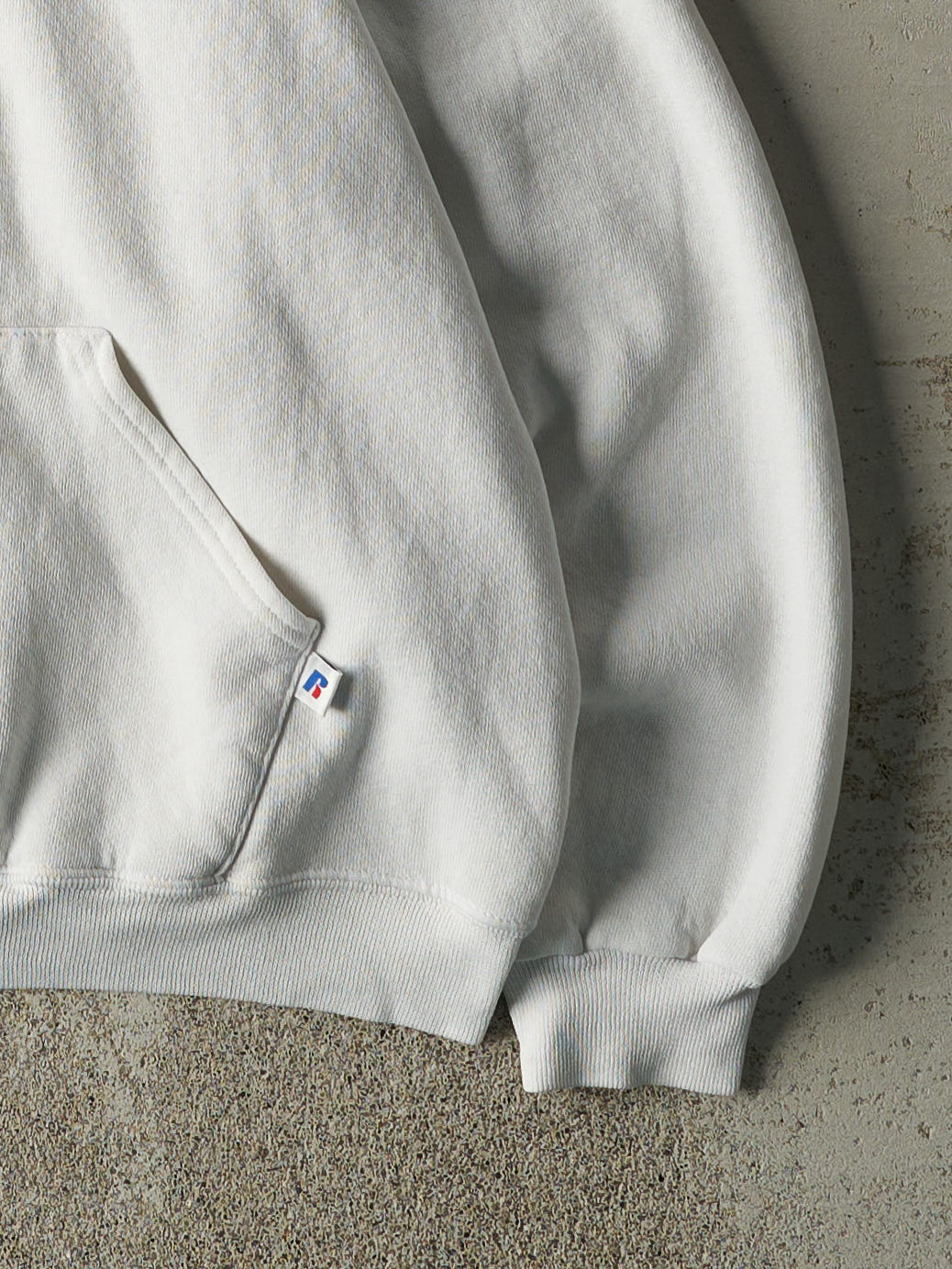 Vintage Y2K White WWU University Russell Athletic Hoodie (M)