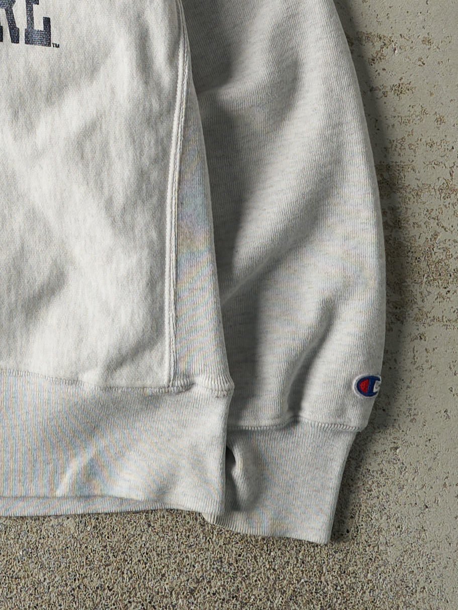 Vintage Y2K Heather Grey University of New Hampshire Champion Reverse Weave Crewneck (M)