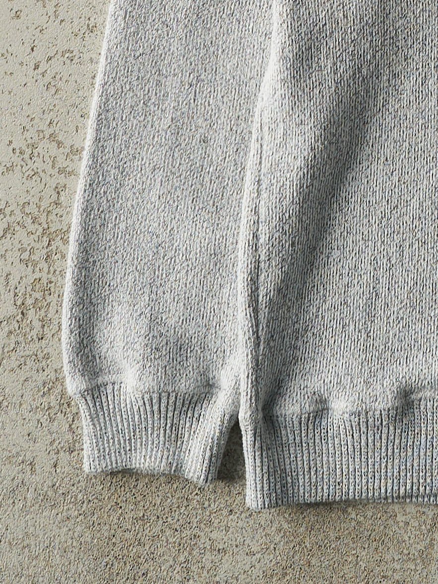 Vintage Y2K Grey Sag Harbour New York Weaved Crewneck (S/M)