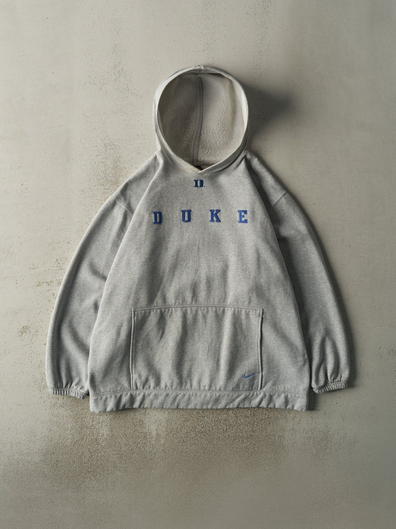 Vintage 90s Grey Nike Embroidered Duke University Hoodie (XL/XXL)