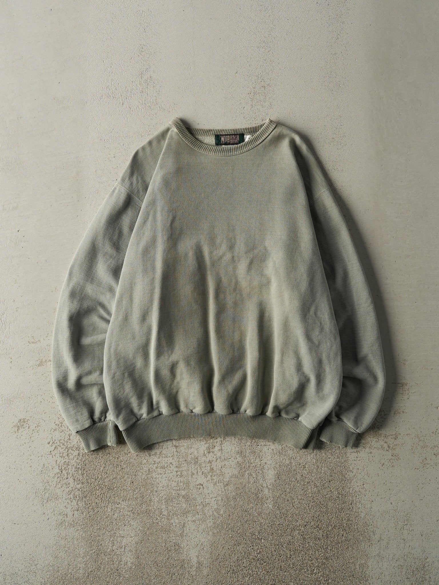 Vintage 90s Green Blank Wind River Crewneck (L/XL)