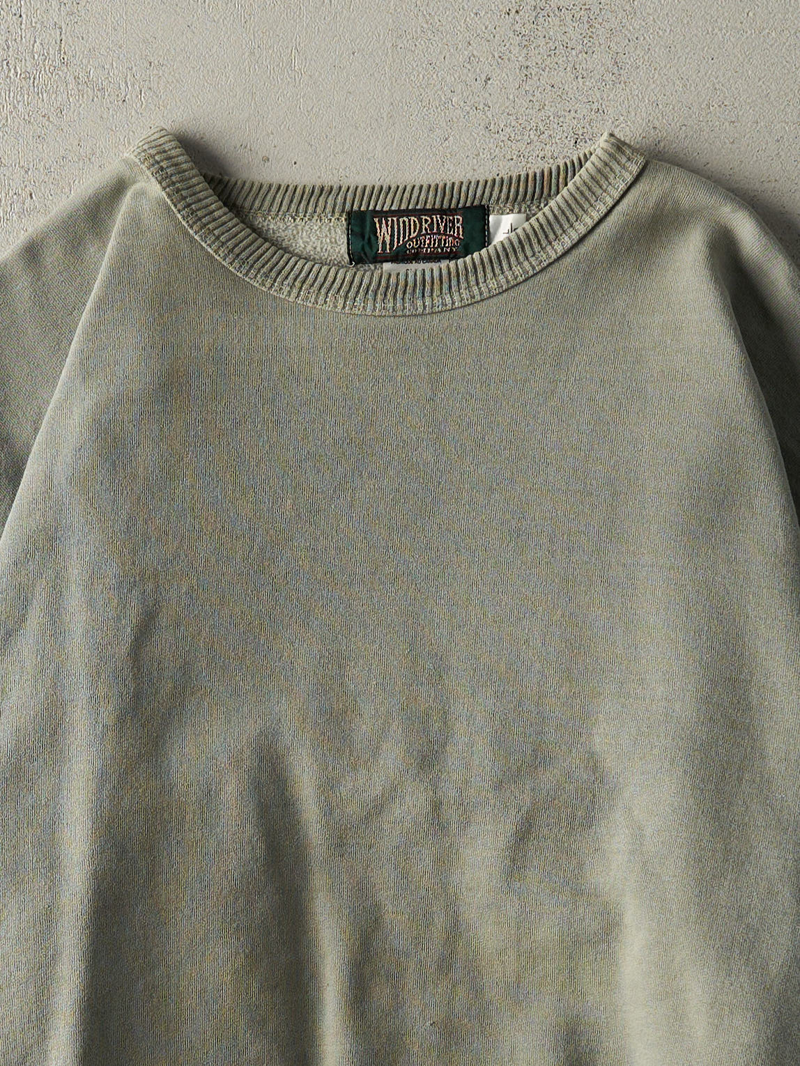 Vintage 90s Green Blank Wind River Crewneck (L/XL)