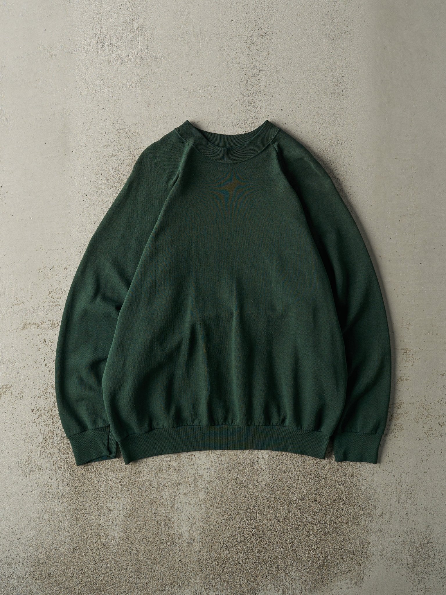 Vintage 80s Green Blank Crewneck (M)