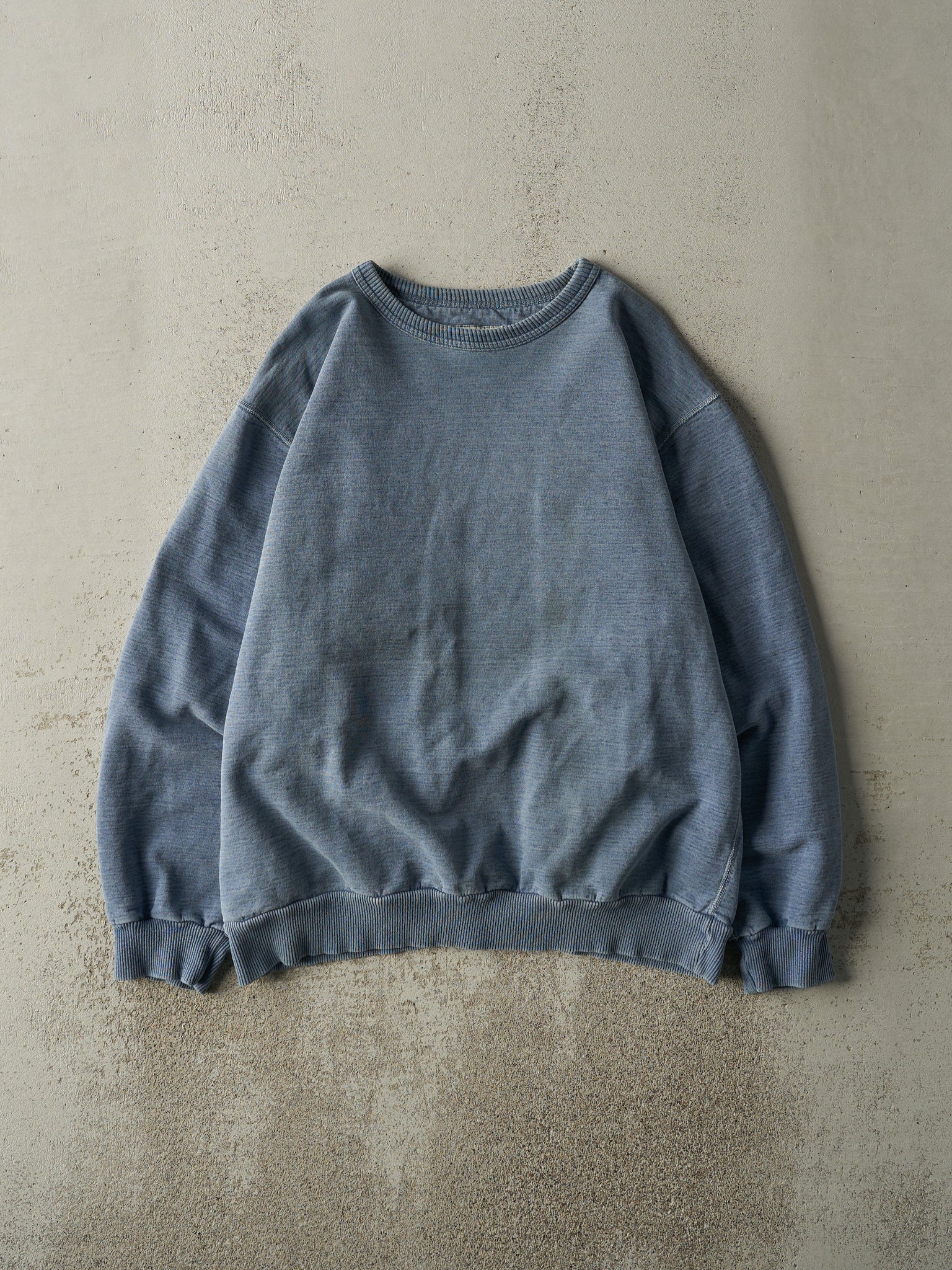 Vintage Y2K Washed Blue Blank Wind River Crewneck (L)